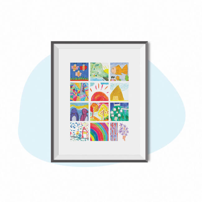 Art Focus // Kids Artwork Display - ITSY ART