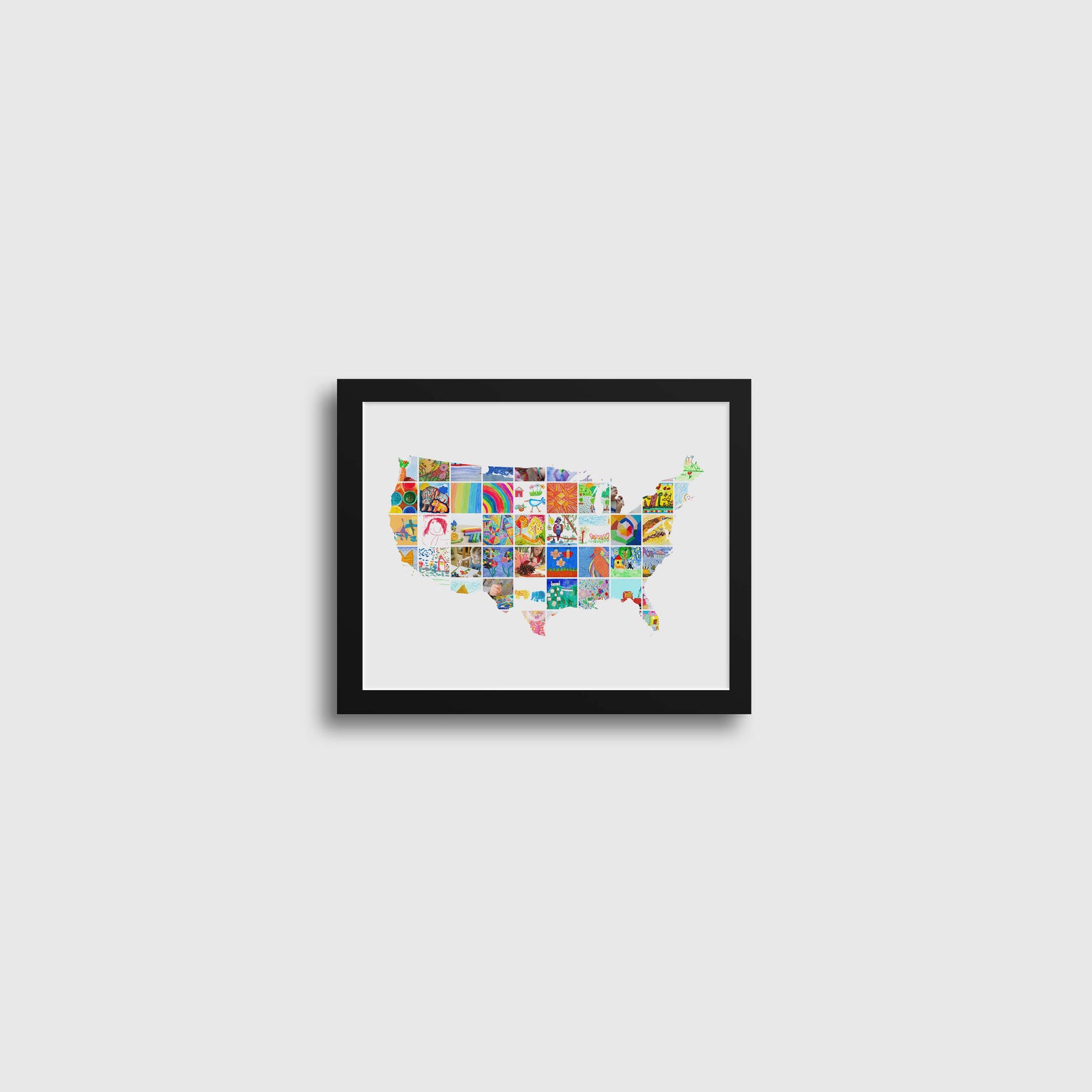 USA Map // Kids Art Display