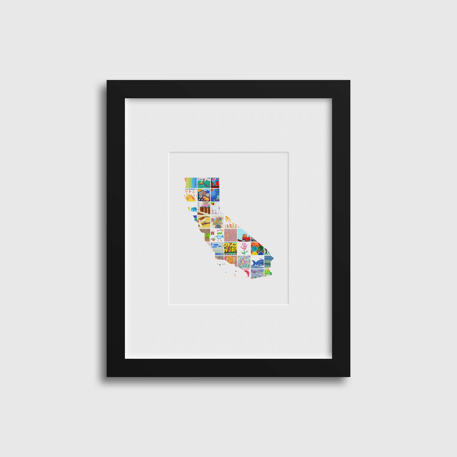 State Wall Art // Kids Artwork Display